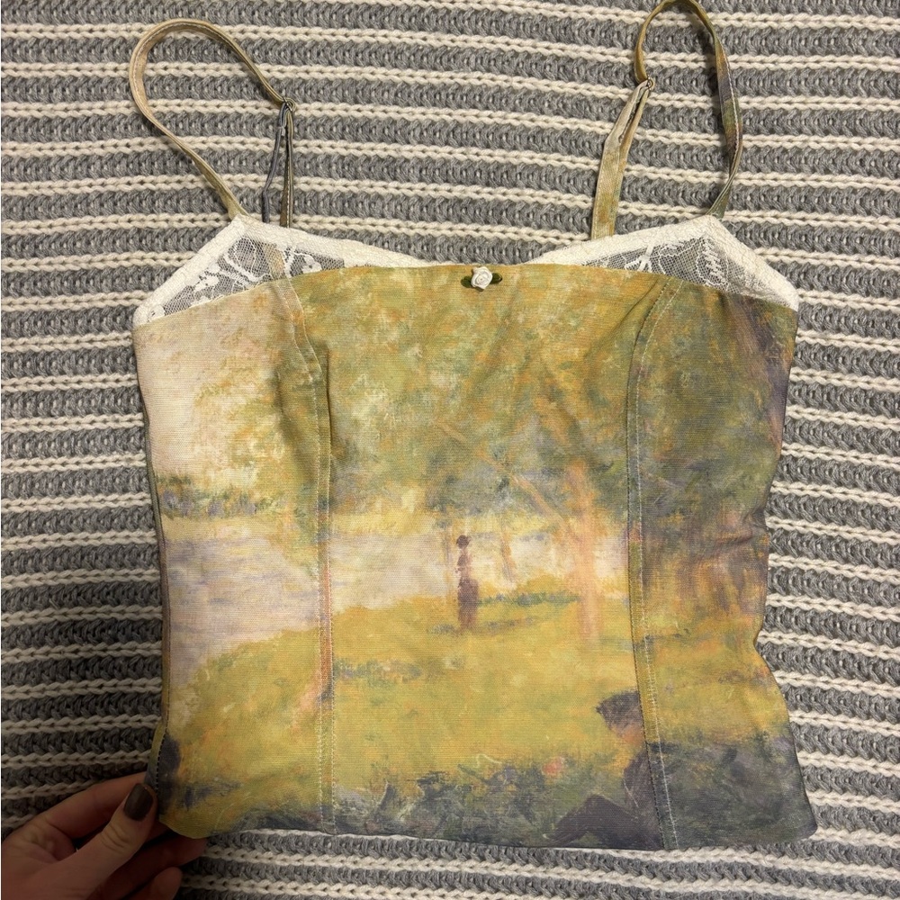 Edikted Artistic Landscape Print Camisole